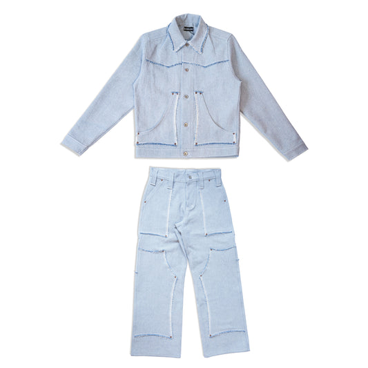 JAPANESE DENIM CARPETER JACKET / PANTS