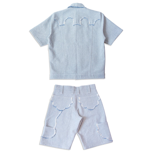 JAPANESE DENIM CARPENTER SHIRT / SHORTS
