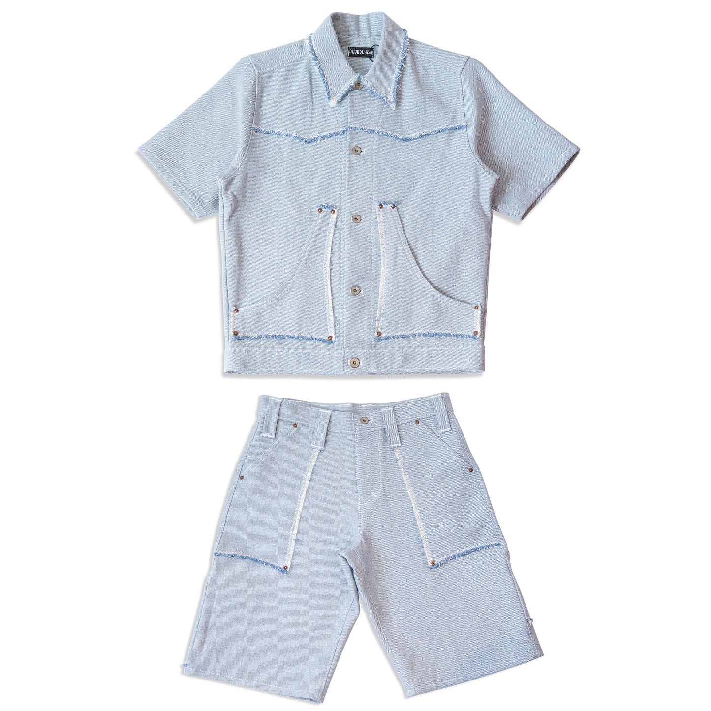 JAPANESE DENIM CARPENTER SHIRT / SHORTS